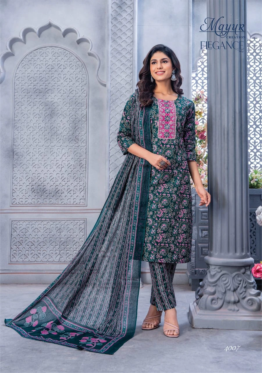 Mayur Elegance Vol-4 – Kurti Pant With Dupatta